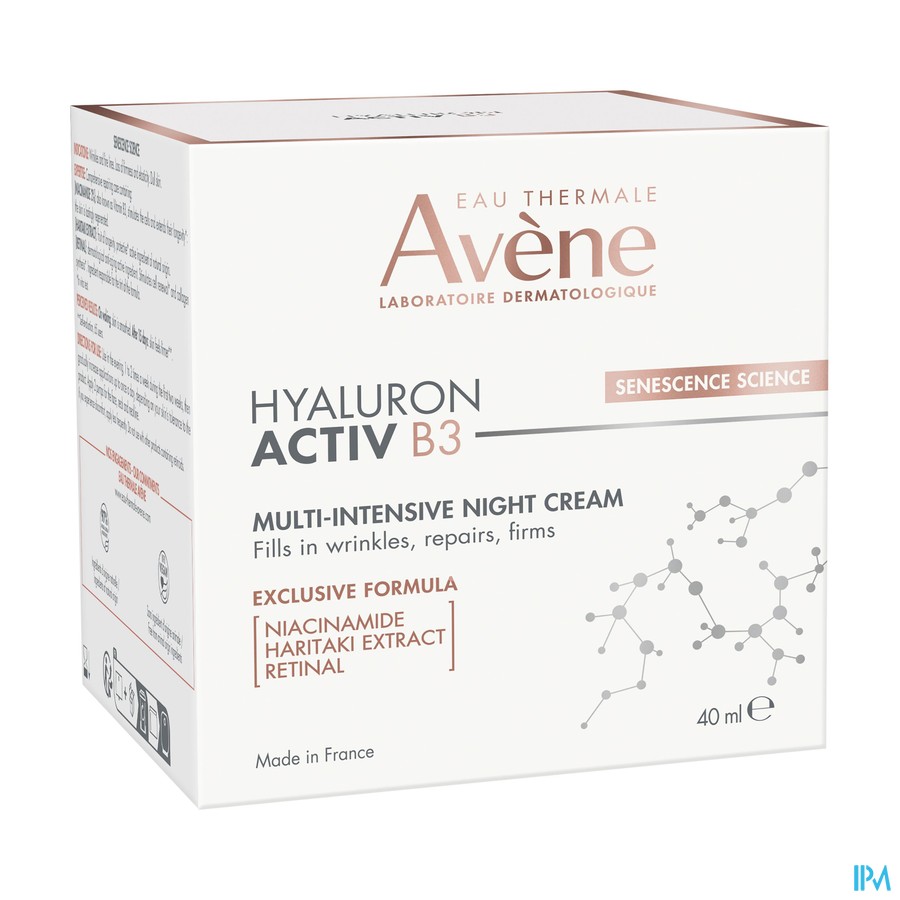 Avene Hyaluron Activ B3 Cr Regen. A/ride Nuit 40ml