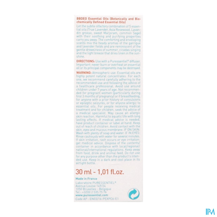 Puressentiel Verstuiving Provence Fl 30ml