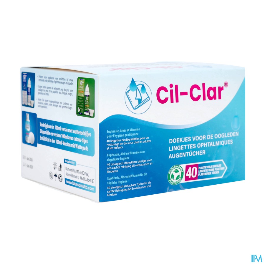 Cil-clar Unidose Compresses 40