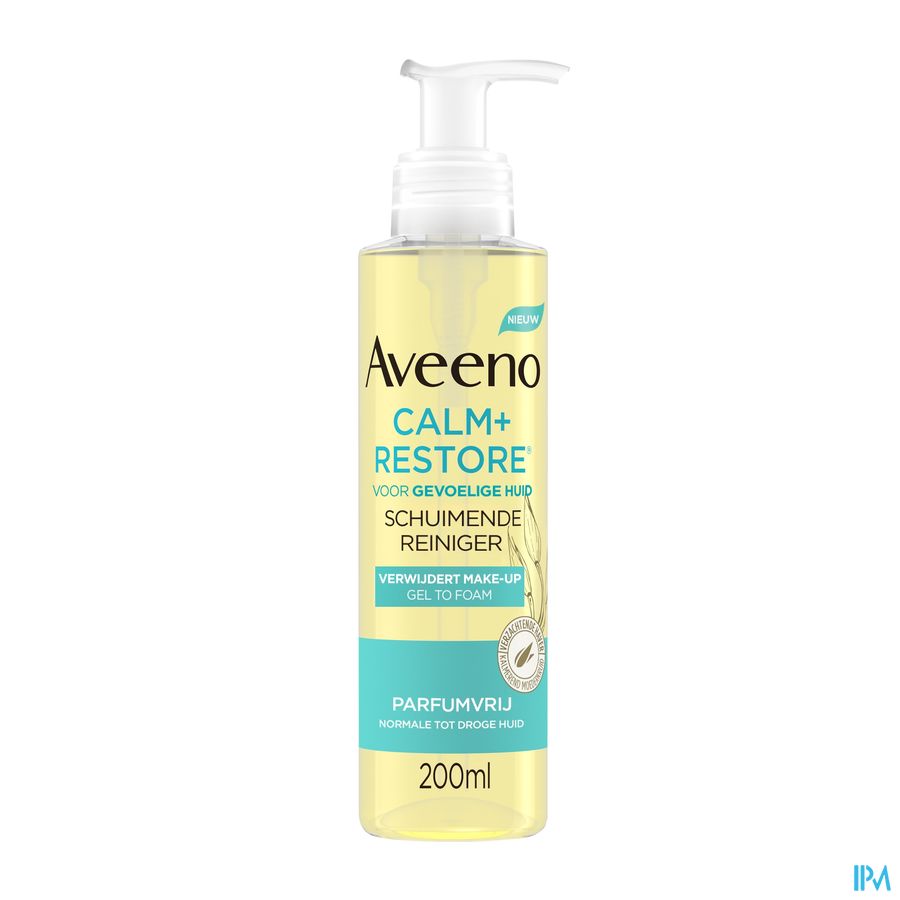 Aveeno Calm+restore Schuimende Reiniger 200ml
