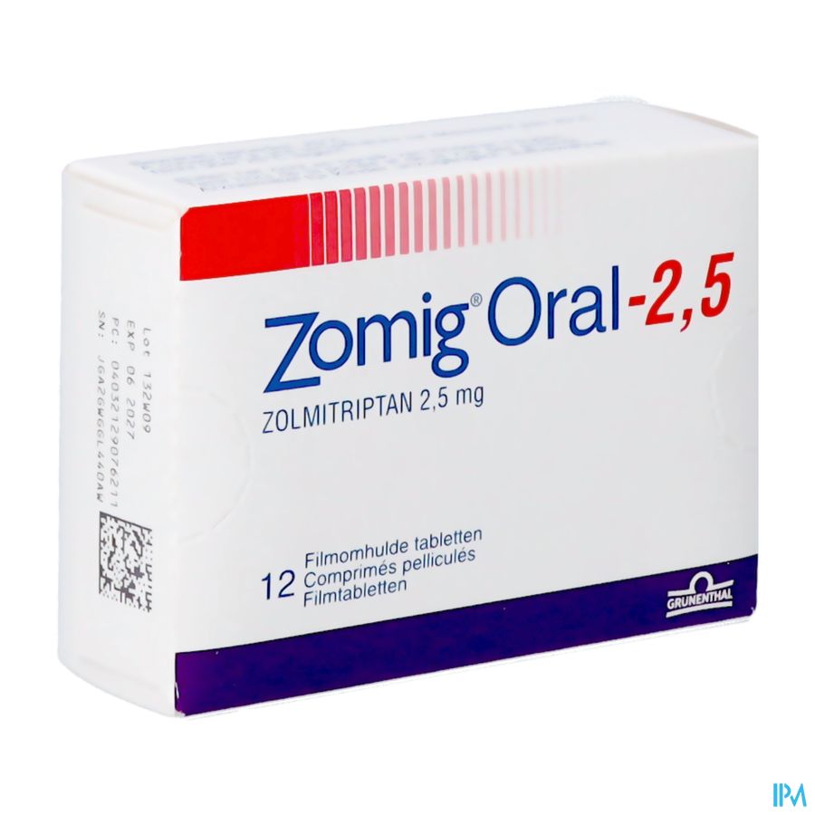 Zomig Oral Tabl 12 X 2,5mg