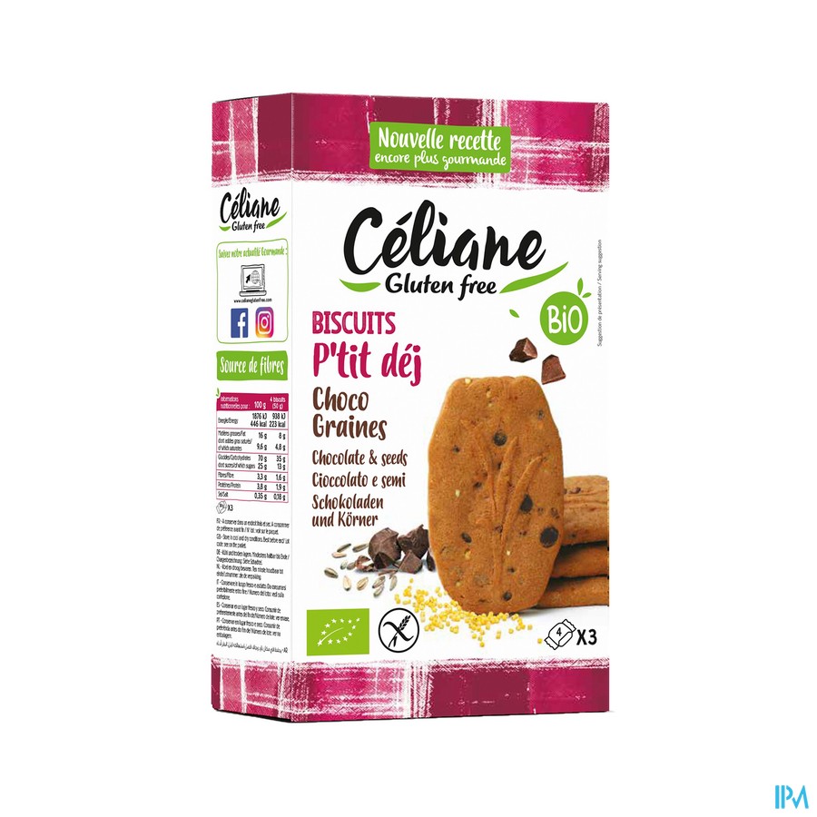 Celiane Ontbijtkoekjes Bio 150g 4086 Revogan
