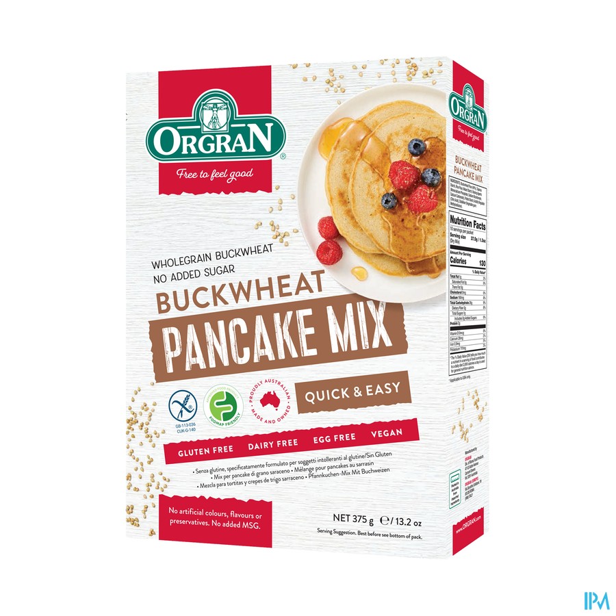 Orgran Mix Crepe Sarrasin 375g 4126 Revogan
