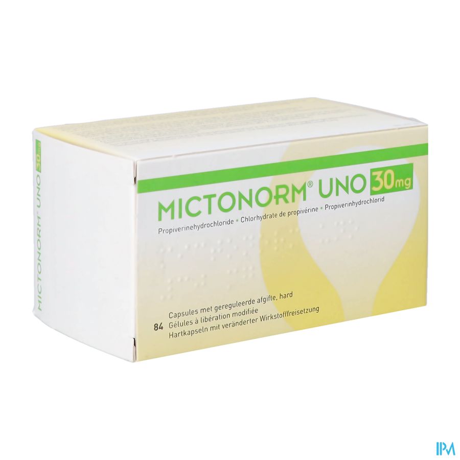 Mictonorm Uno 30mg Pi Pharma Ger.afgifte Caps 84