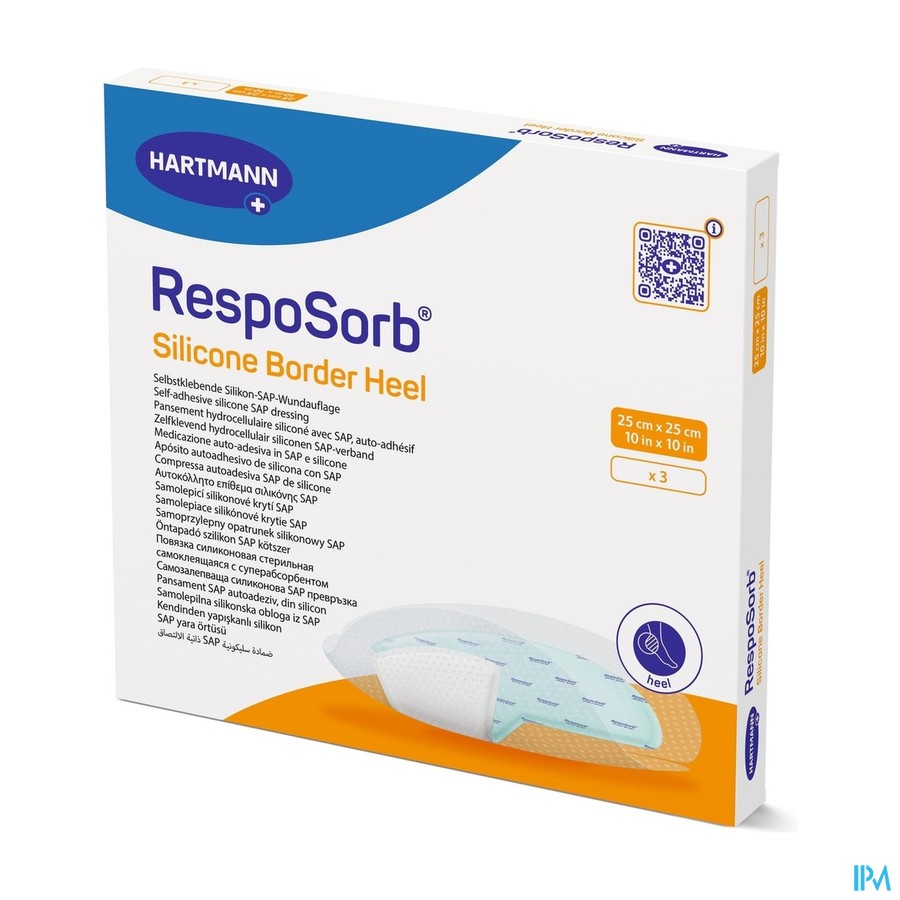 Resposorb Silicone Border Heel 25x25 3 4130210