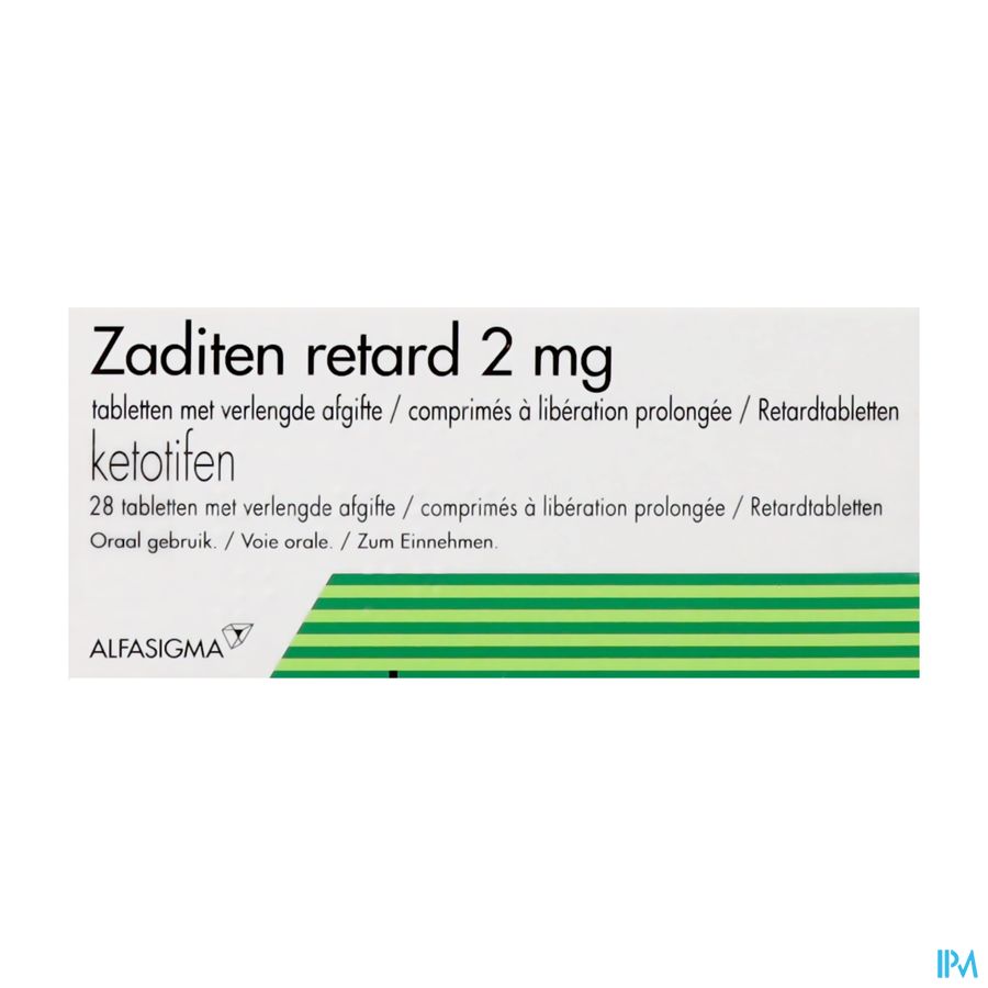 Zaditen Retard Comp. 28 X 2mg