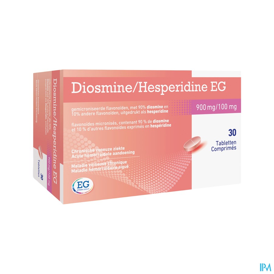 Diosmine+Hesperidine EG 900Mg+100Mg Comp 30