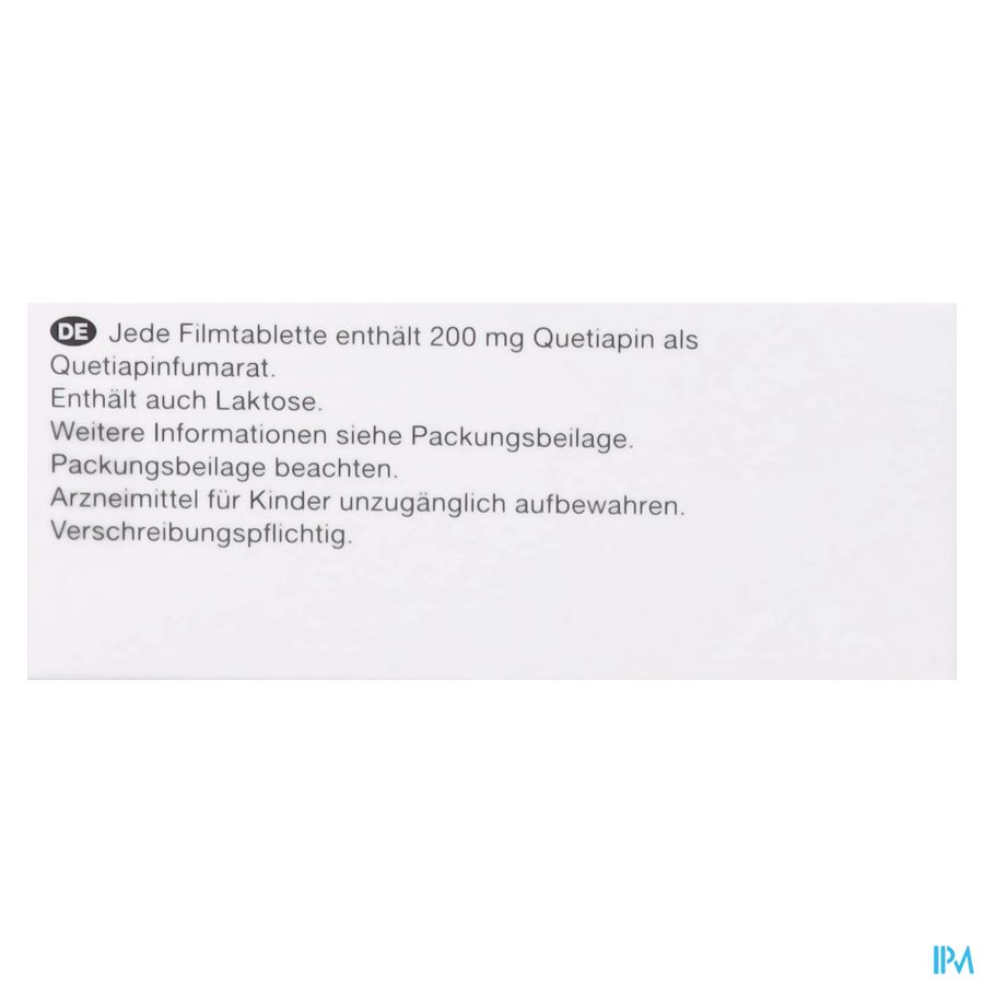 Quetiapine Viatris 200mg Comp Pell 100 6