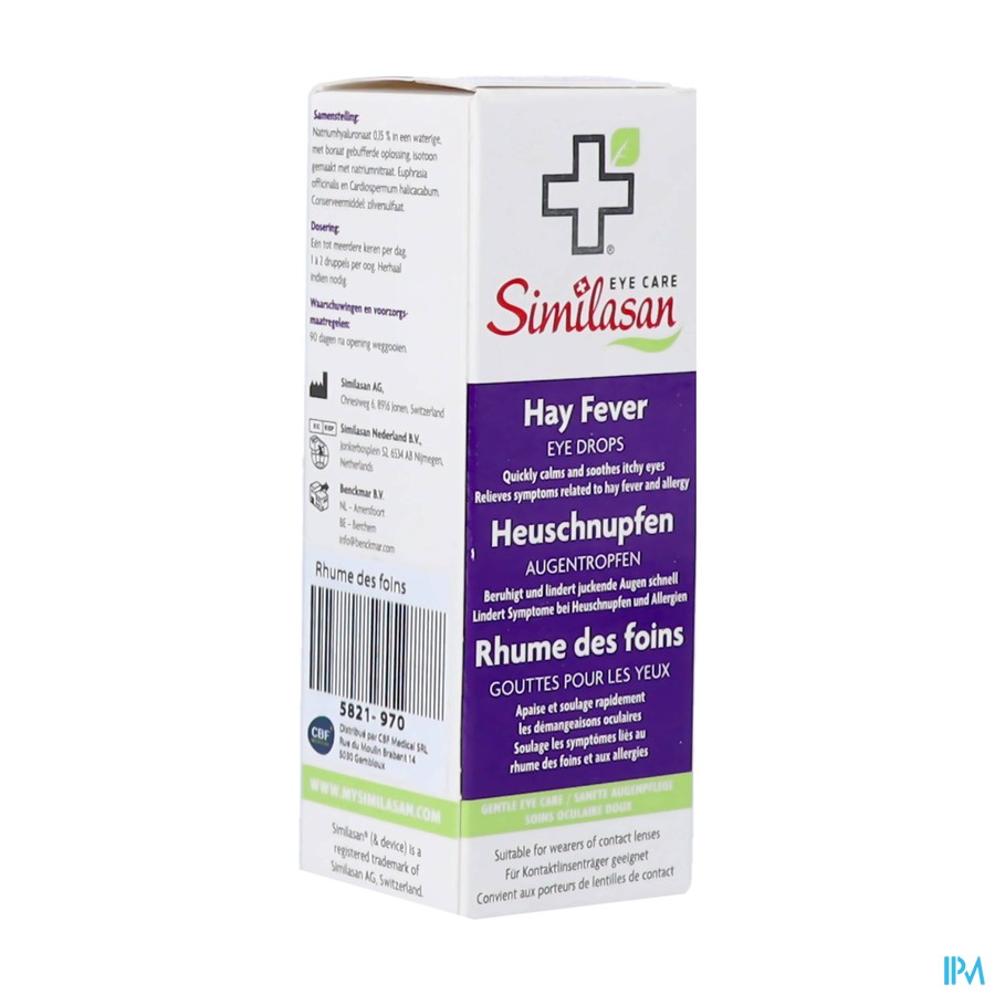 Similasan Rhume Foins Gouttes 10ml