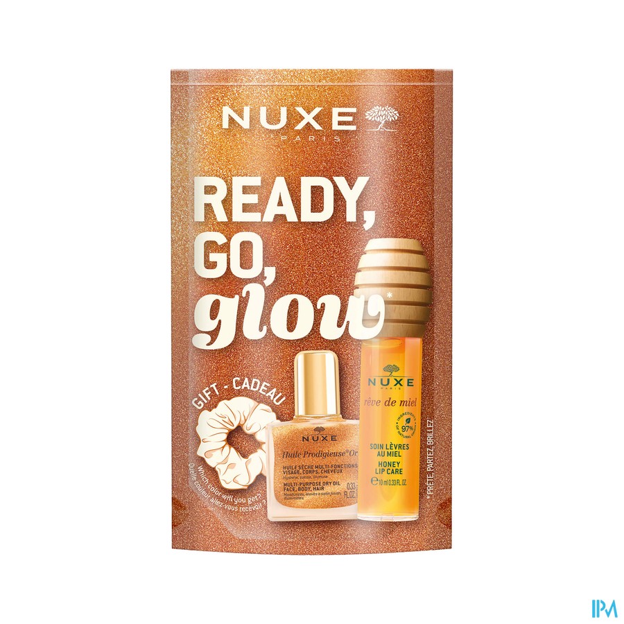 Nuxe Rdmiel Gloss 10ml+ Huile Or 10ml+ Chouchou
