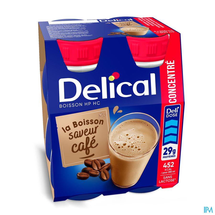 Delical Geconcentr. Koffie 4x200ml