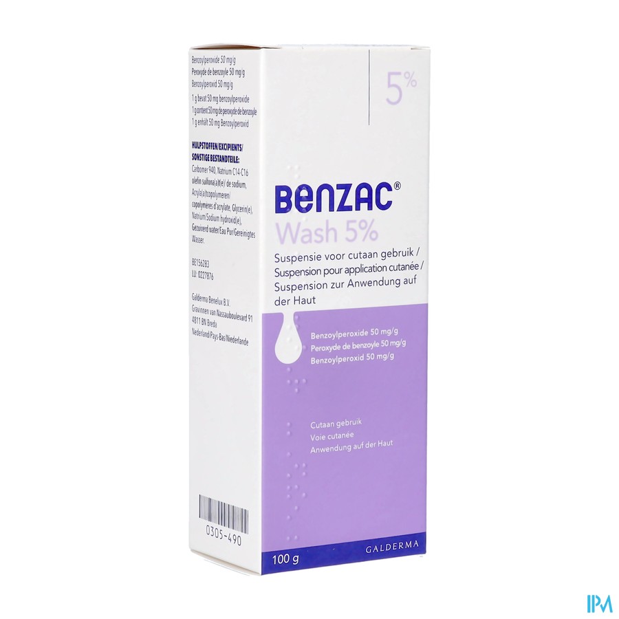 Benzac Wash 5% 100g