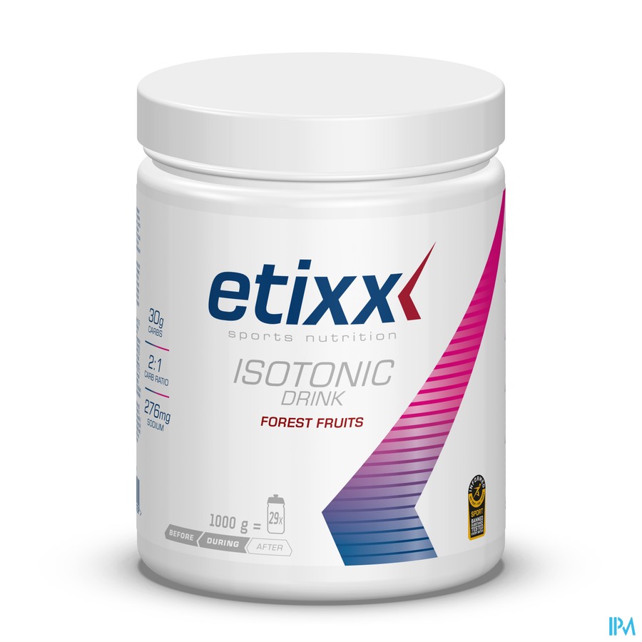 Etixx Isotonic Forest Fruit Pdr Pot 1000g