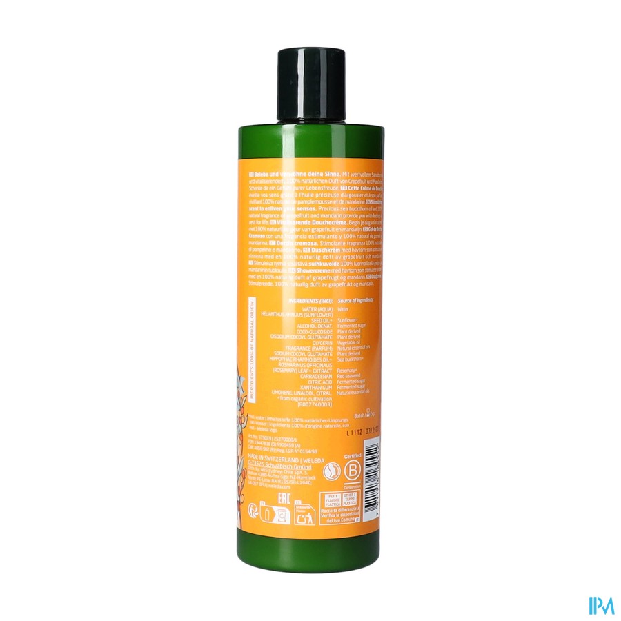 Weleda Vitality Creme Douche Argousier Fl 400ml