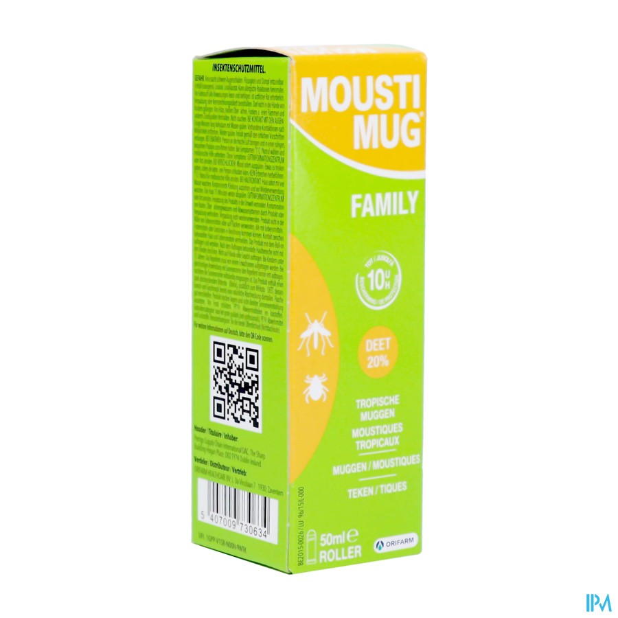 Moustimug Tropical 20% Deet Roller 50ml
