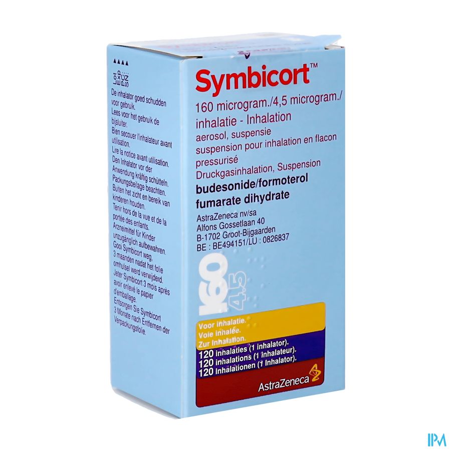 Symbicort 160mcg/4,5mcg Aerosol Doses 1x120