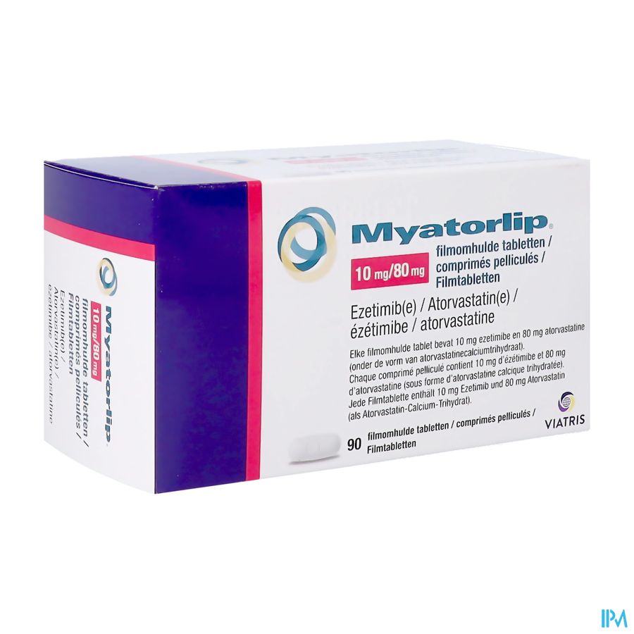 Myatorlip Viatris 80mg/10mg Filmomh Tabl 90