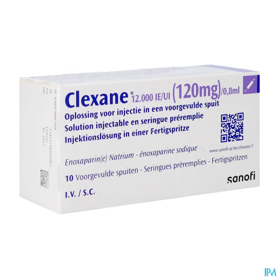 Clexane Spuit Inj 10 X120 mg/0,8ml