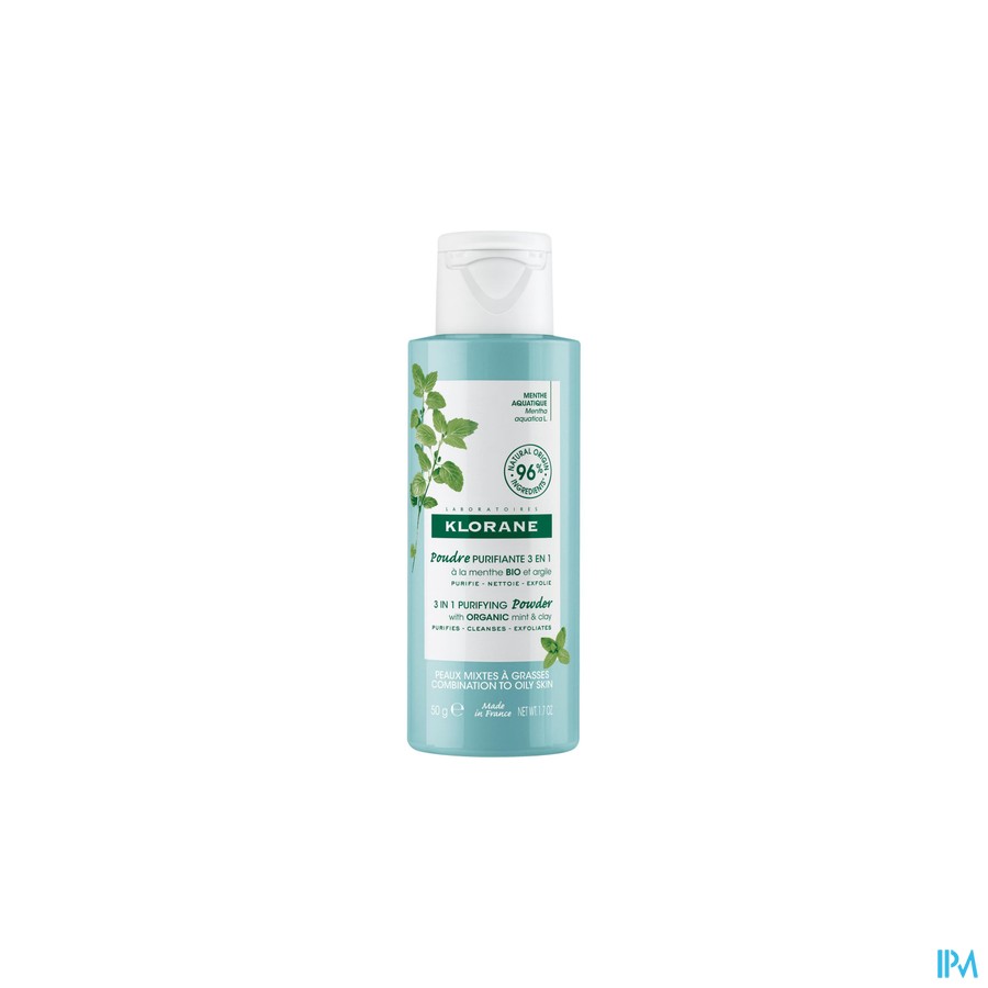 Klorane Visage Menthe Aquatique Poudre Purif. 50g