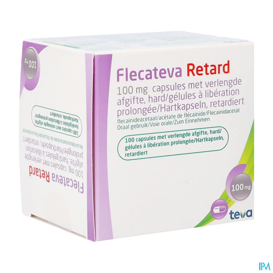 Flecateva Retard 100mg Caps Verlengde Afgifte 100 Flecateva Retard 100mg Caps Verlengde Afgifte 100