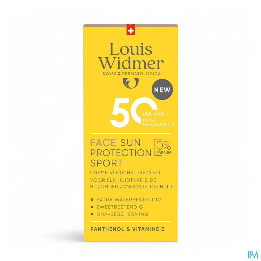 Widmer Face Sun Protection Sport 50 Zonder Parfum* 50ml