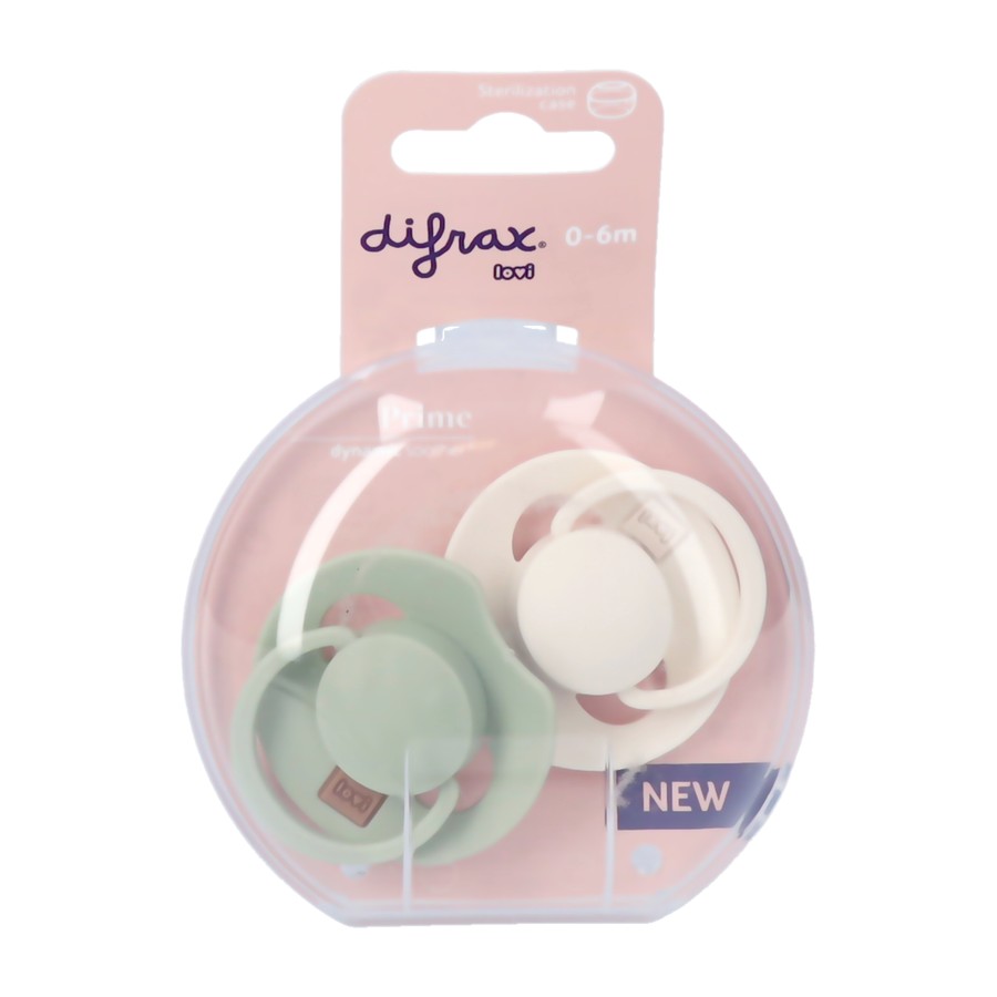 Difrax Dynamic Fopspeen 0-6m Prime Coco/pistachio2