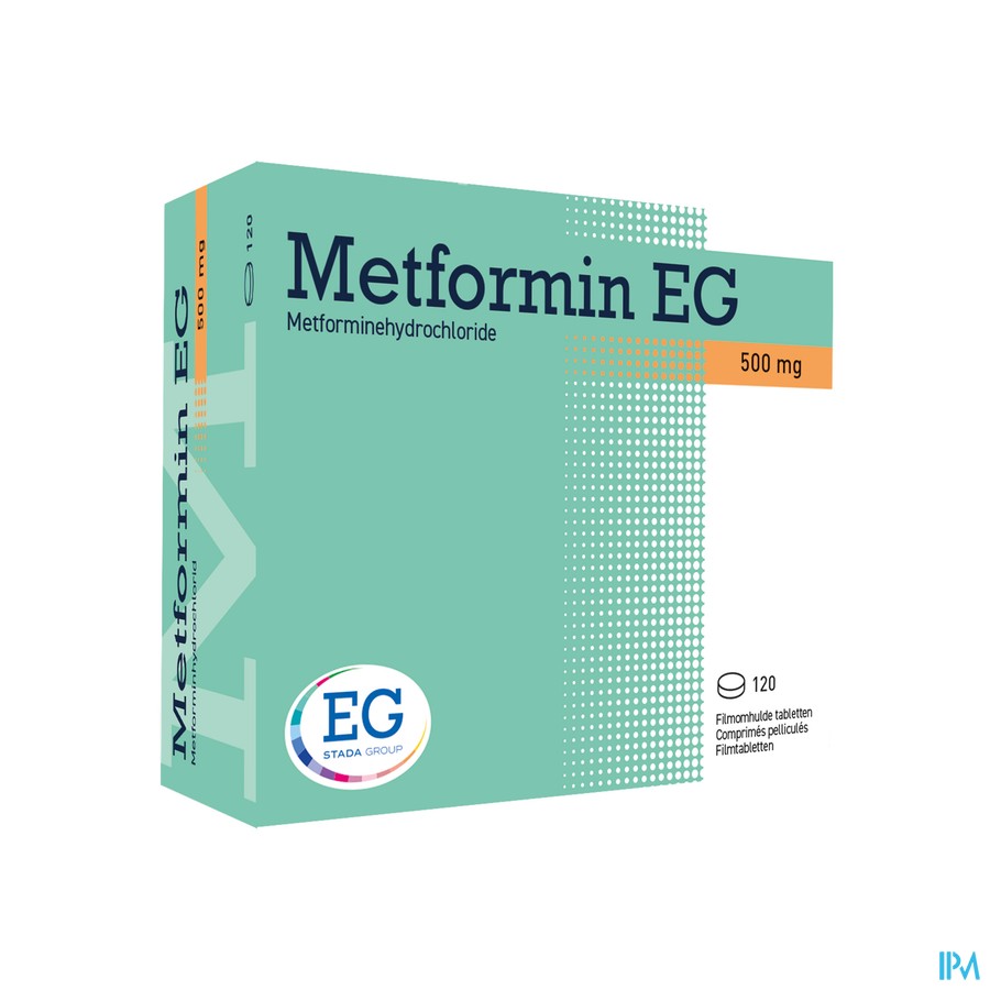 Metformin EG 500Mg Comp Pell 120