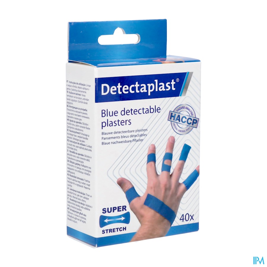 Detectaplast Textielpl. Bl.det.s.stretch 5 Afm. 40