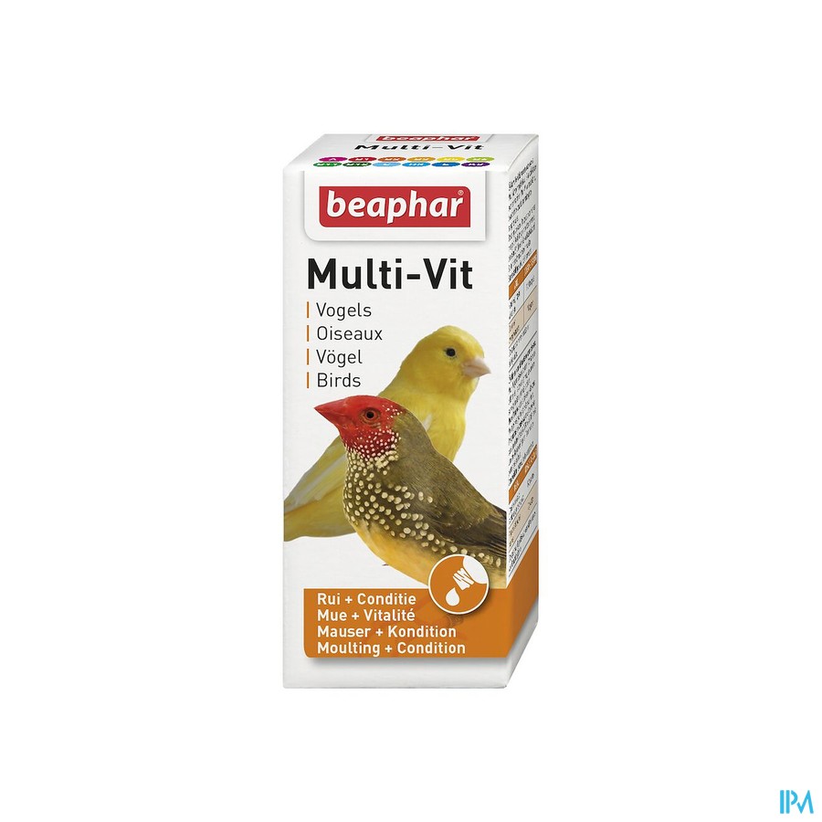 Beaphar Multi-vit Oiseaux 20ml