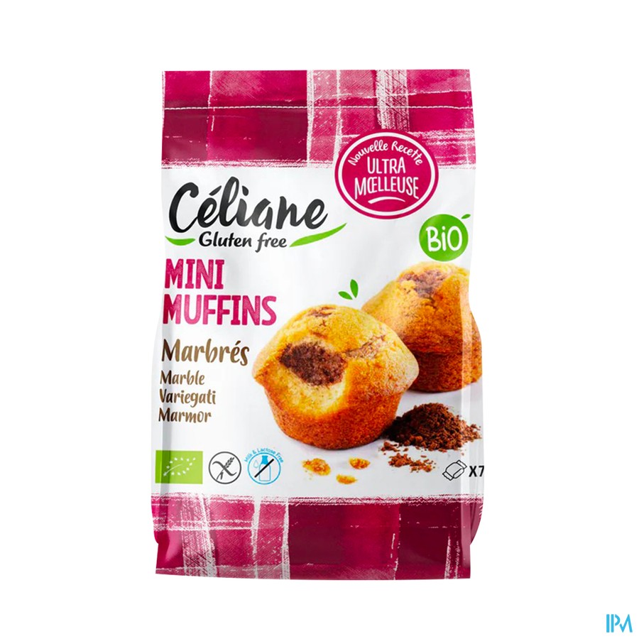 Celiane Mini Muffin Marbre Bio 8x200g Revogan
