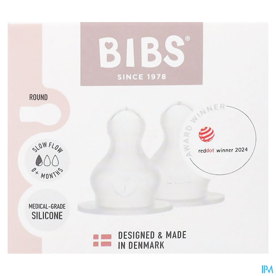 Bibs Zuigfles Spenen Siliconen Duopack Slow