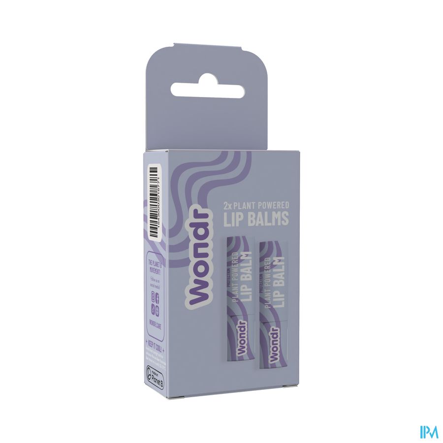 Wondr Plant Powered Lip Balm Duo 2x3,5g
