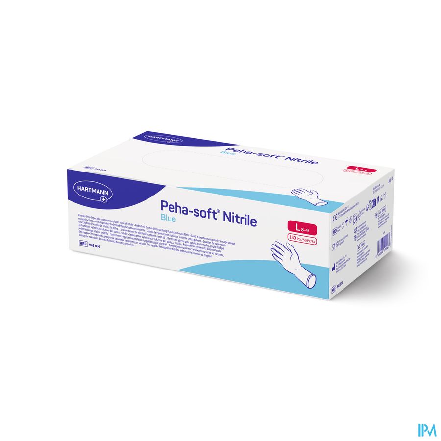 Peha Soft Handschoen Nitrile Blauw l 150 9420630