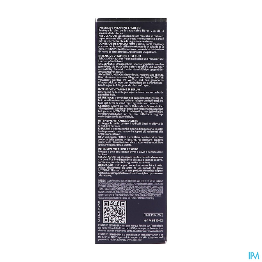 Esthederm Intensief Serum Vitamine E 30ml