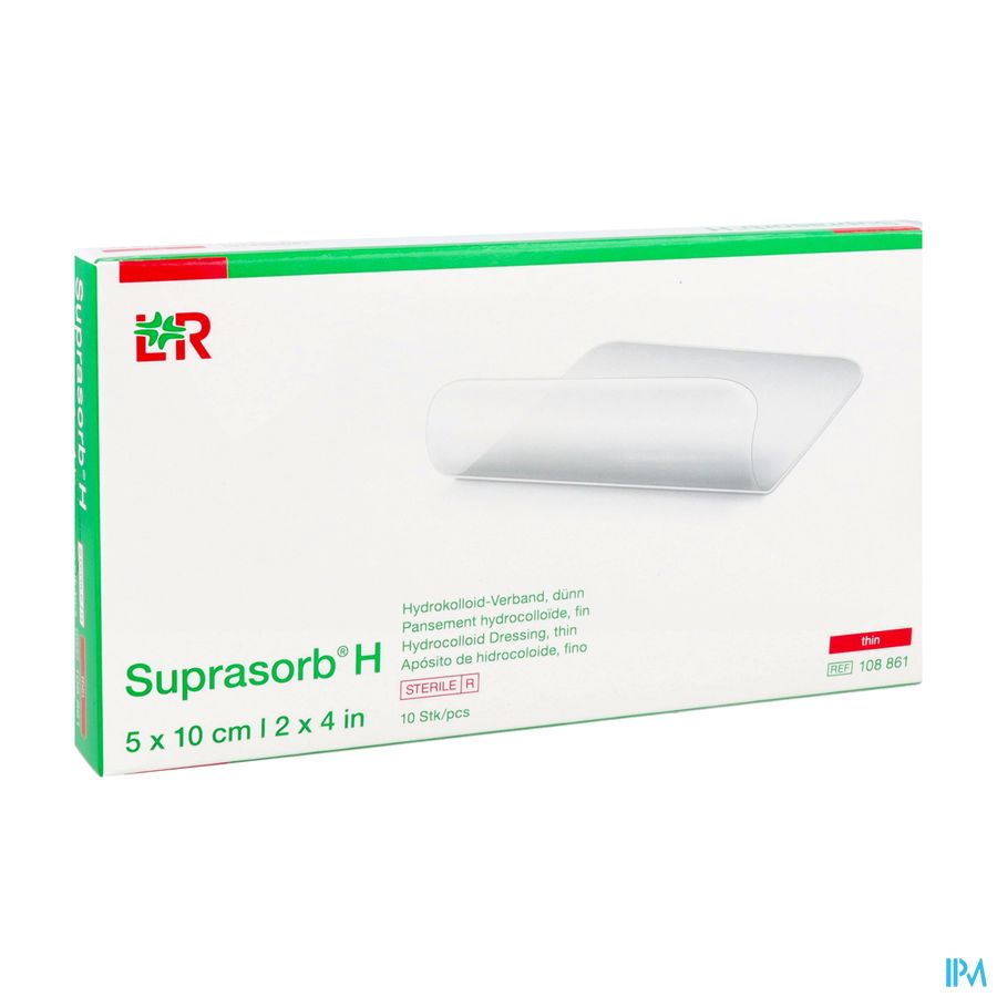 Suprasorb H Hydrocol. Fin 5x10cm 10 108861 Suprasorb H Hydrocol. Fin 5x10cm 10 108861