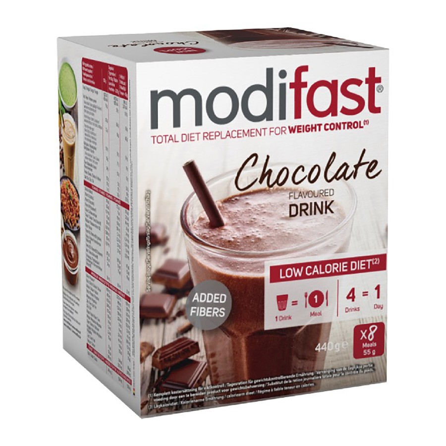 Modifast Intensive Choco Flavoured Milkshake 8x55g