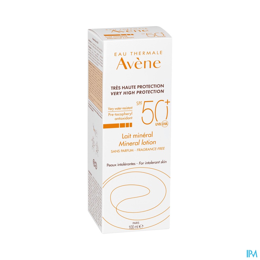 Avene Zon Spf50+minerale Melk Z.hoge Besch. 100ml