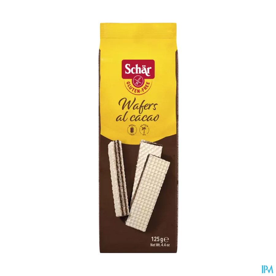 Schar Wafels Chocolade 125g 6510 Revogan