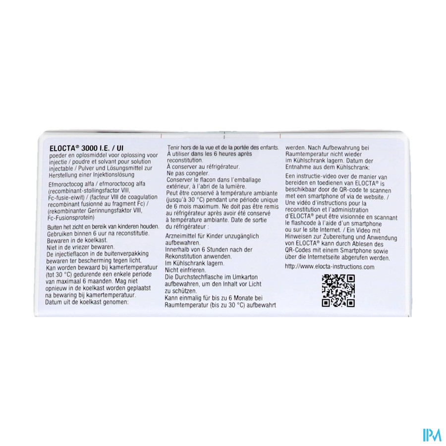 Elocta 3000ui Abacus Pdr+solv Pour Sol Inj 1