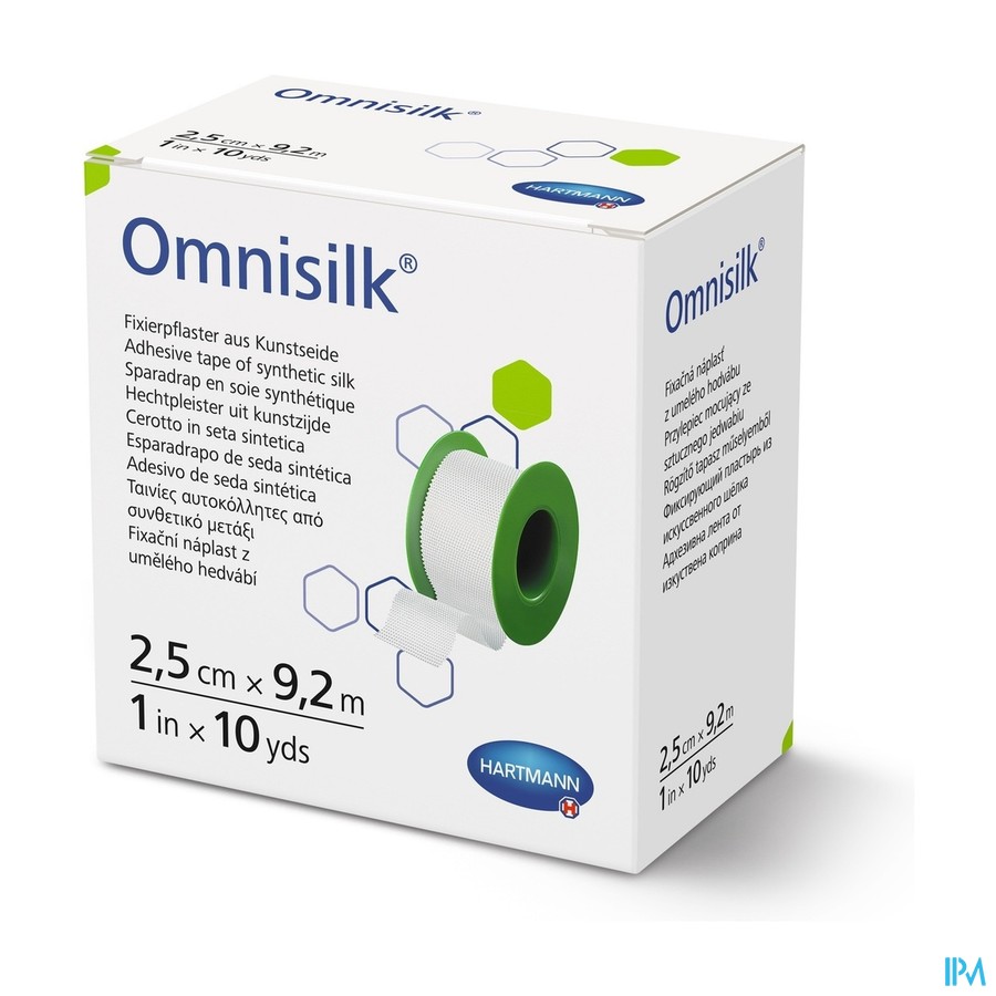Hartmann Omnisilk 2,5cmx9,2m 1 P/s
