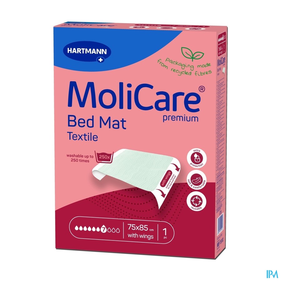 Molicare Pr Bed Mat Text.7drops 75x185cm+omslag 10