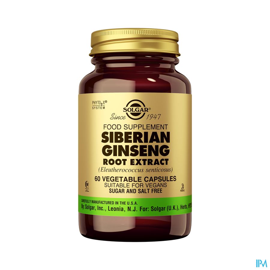 Solgar Ginseng Siberian Root Extract V-caps 60 Solgar Ginseng Siberian Root Extract V-caps 60