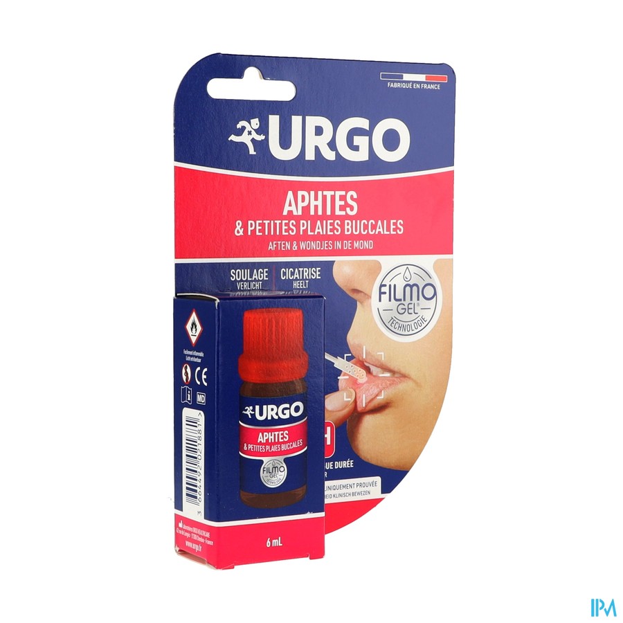 Urgo Aphtes Plaies Buccale Gout Fruit Filmogel 6ml
