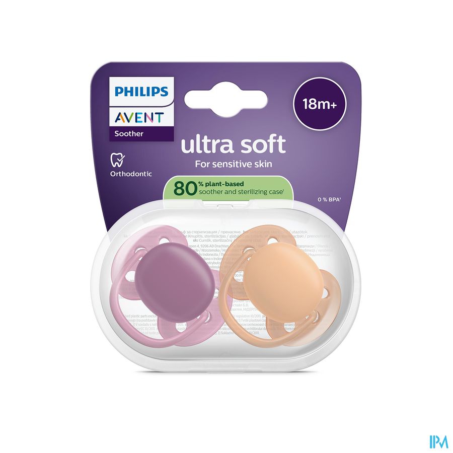Philips Avent Fopspeen +18m Soft Fuchsia/perzik 2