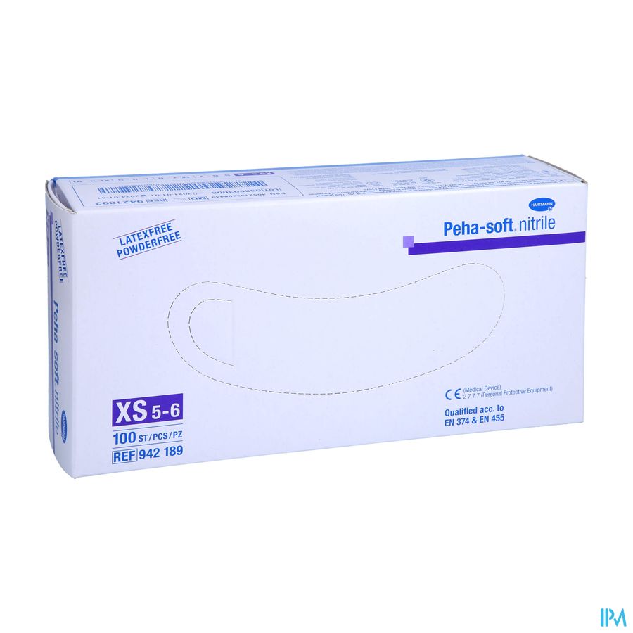 Peha Soft Handschoen Nitrile Xs 100 9421895