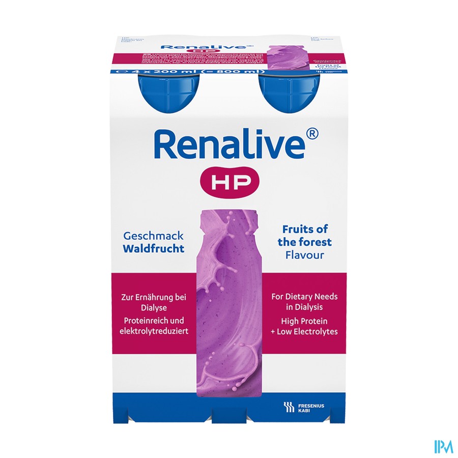 Fresubin Renalive Hp Drink Bosvruchten 4x200ml