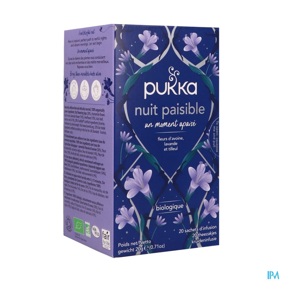 PUKKA INFUS NUIT PAISIBLE SACH 20