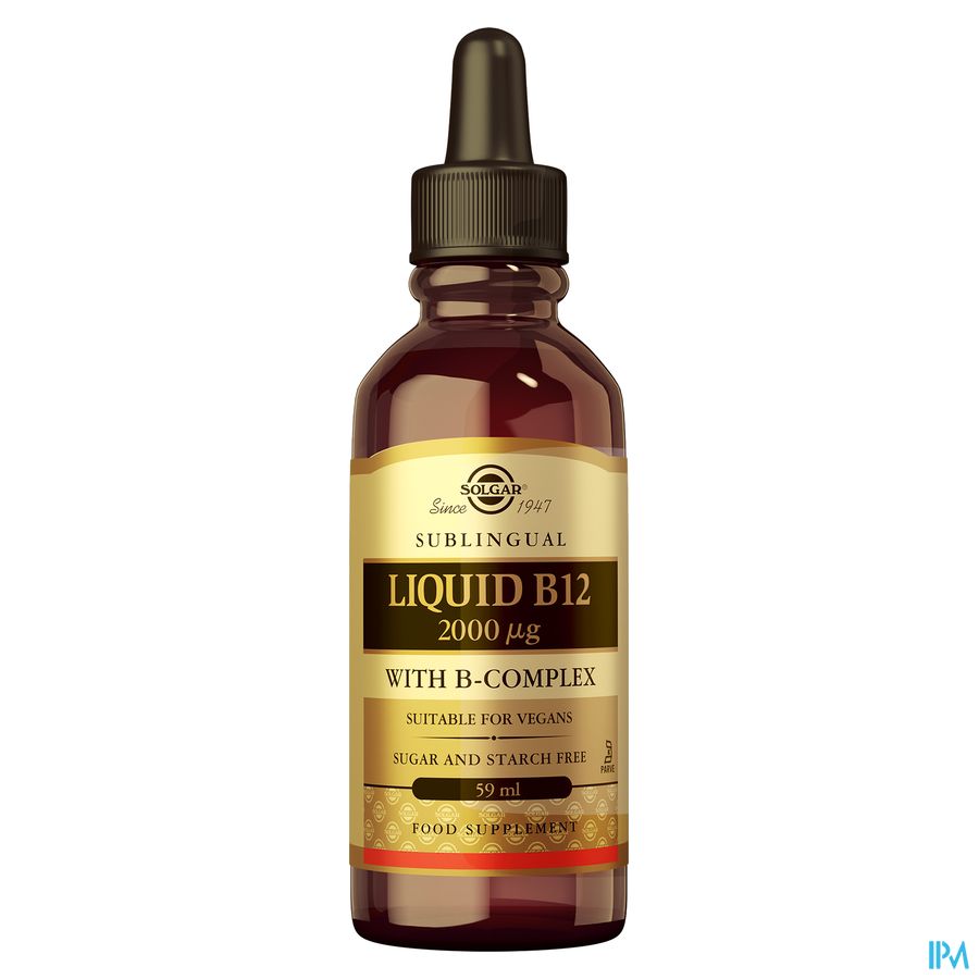 Solgar Liquid B12 2000mcg Fl Druppels 59ml 1