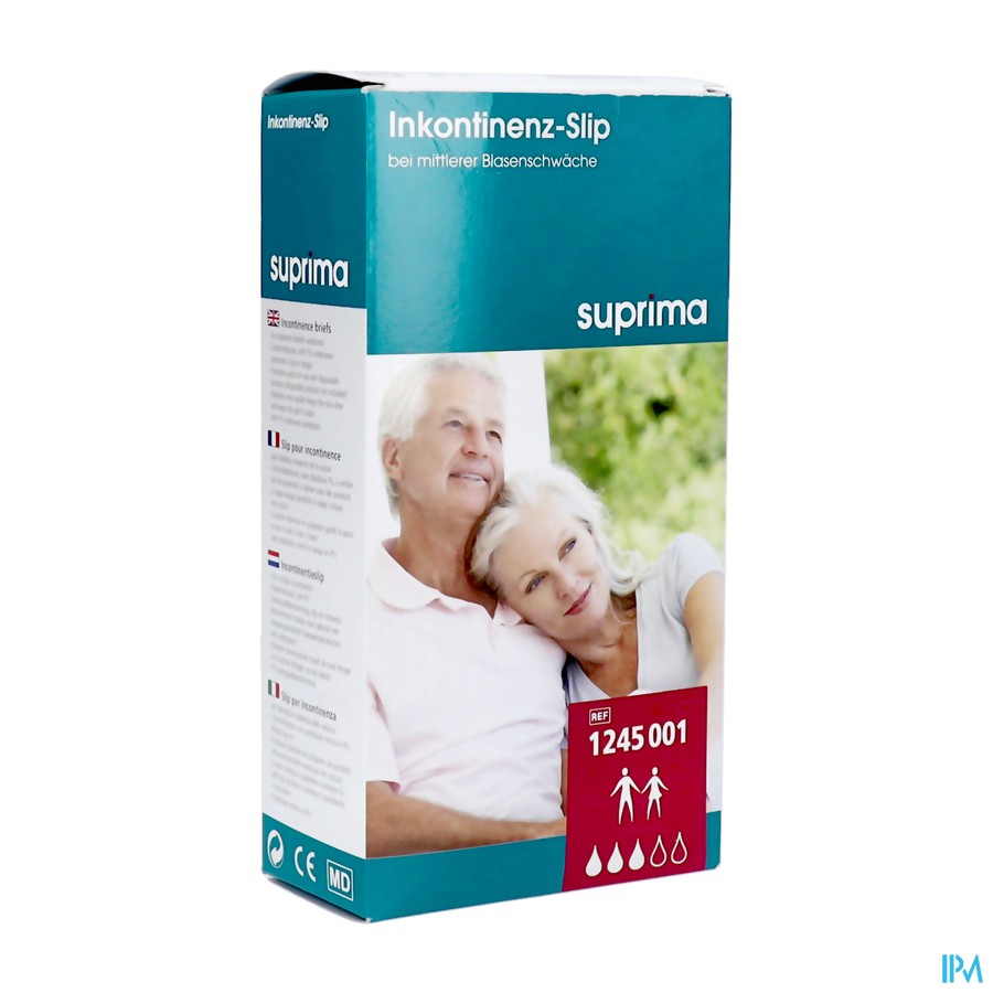Suprima 1245 Slip Tricot Pu Kruis Unisex Wit T48