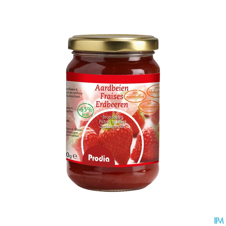 Prodia Broodbeleg Aardbei+maltit.300g 6071 Revogan